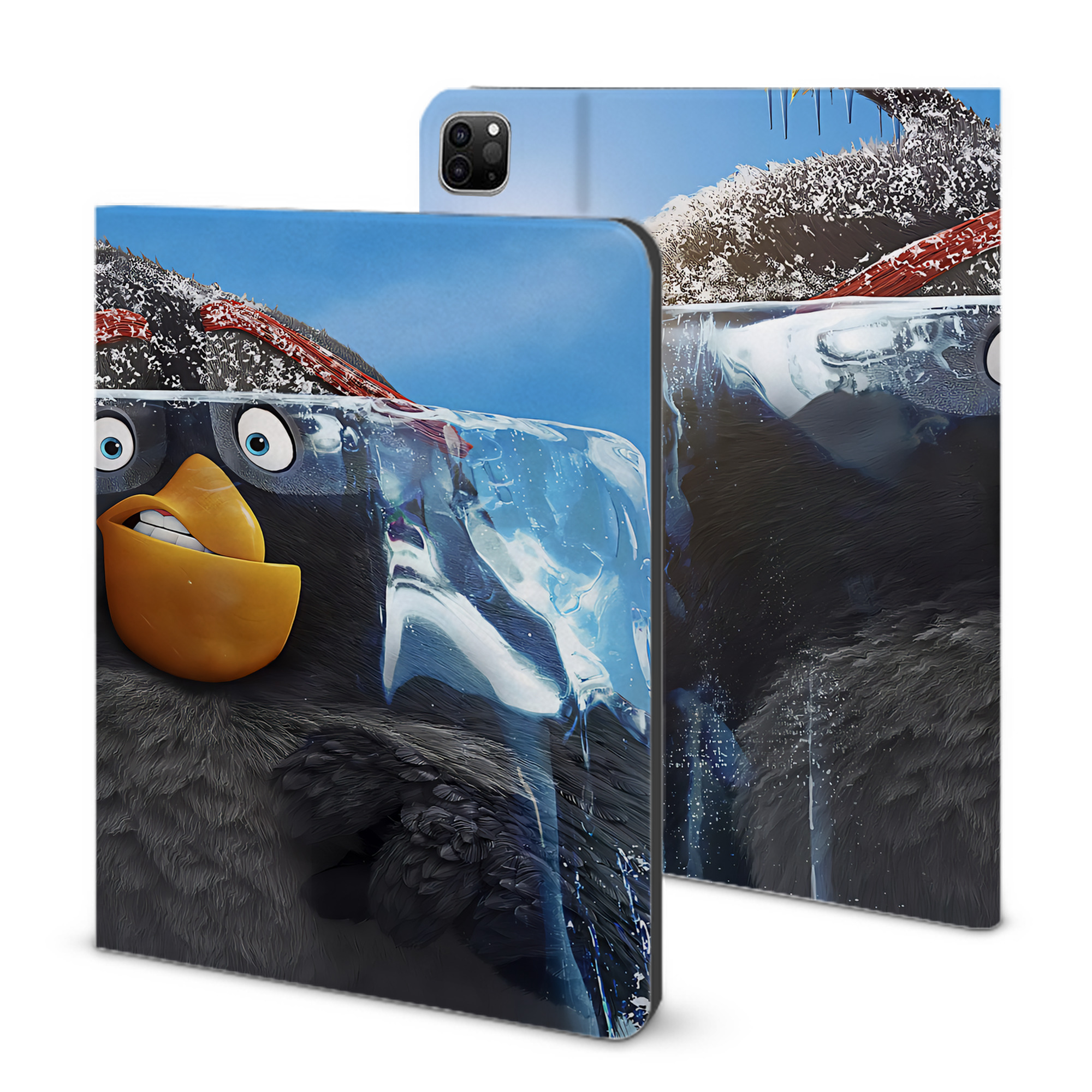 （画像用） Angry Birds アングリーバード IPad ケース ブック型 PUレザー TPU 耐衝撃 軽量 薄型 ペン収納なし 全面保護 IPad 各モデル対応